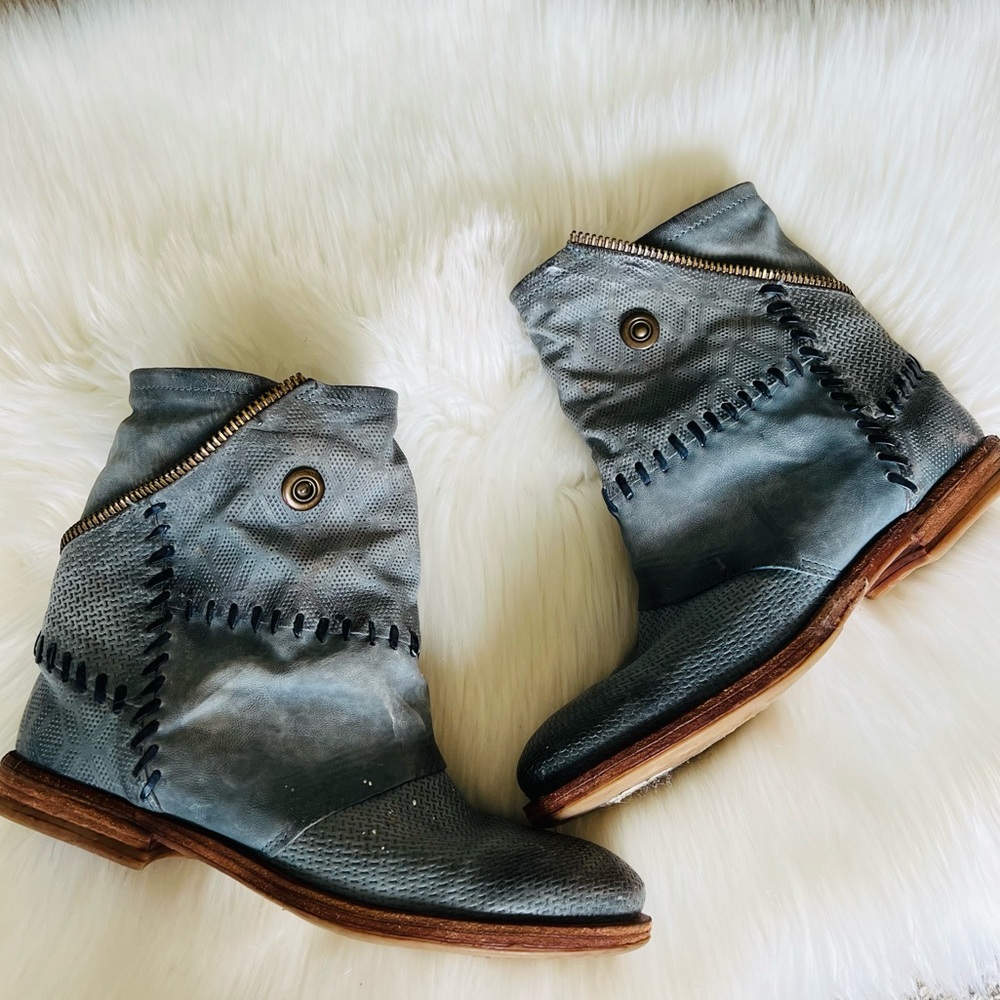 A.S. 98 Leather Boots Shoes Sz 8